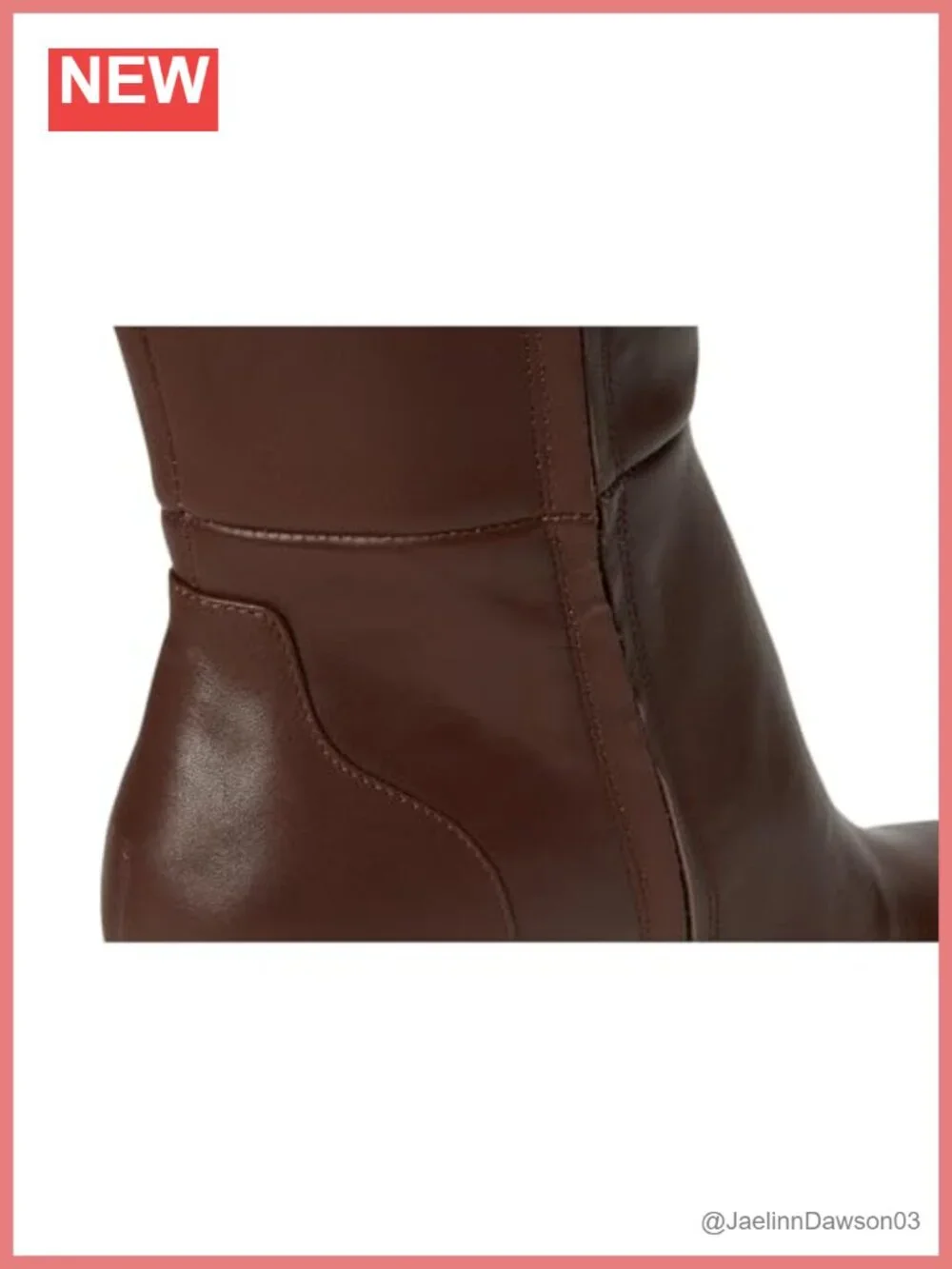 Knee High Boots Wide Calf Zip Closure Faux Leather
